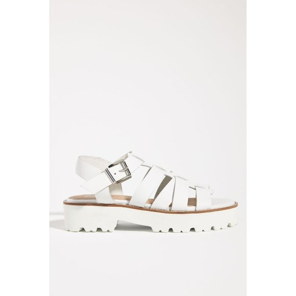 Seychelles Shoes - NEW Seychelles White On the Road Platform Fisherman Sandals Size 9